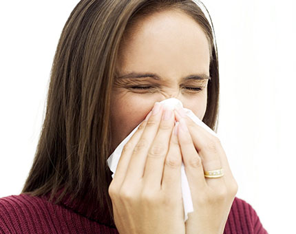 nasal block and sneezing